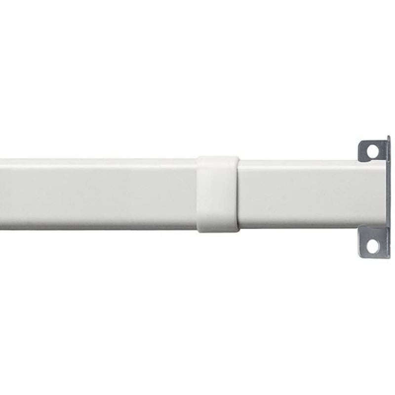 Graber Flat Lock-Seam Sash Rod (11 to 20-Inch Adjustable Width, White) - Image 1